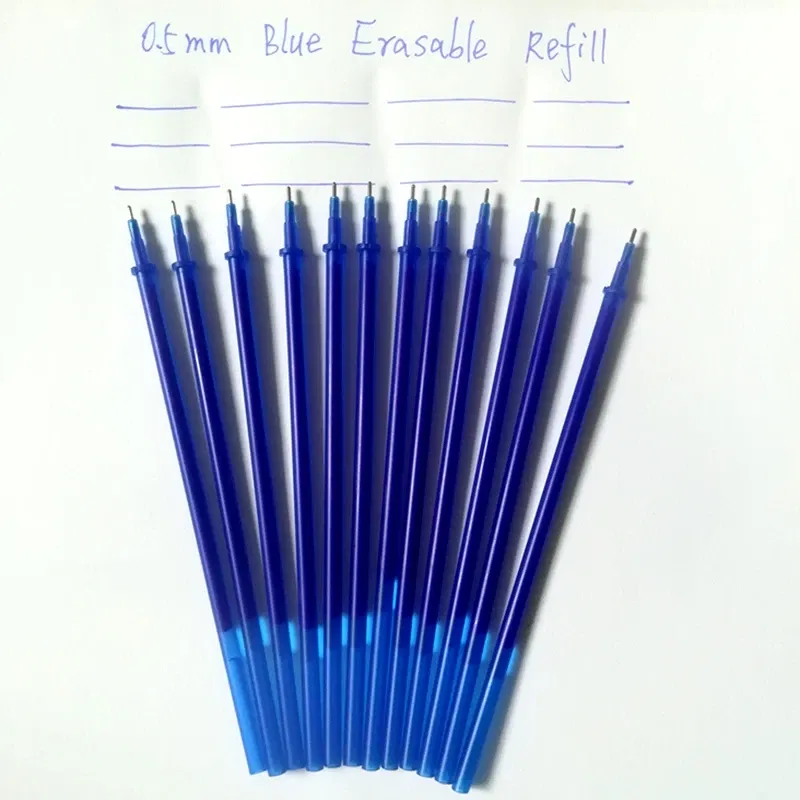 Color: Yellow - Gel Ink Refills and Friction Erasable Gel Pens Extra Fine Point 0.5 mm Black Red Blue Ink