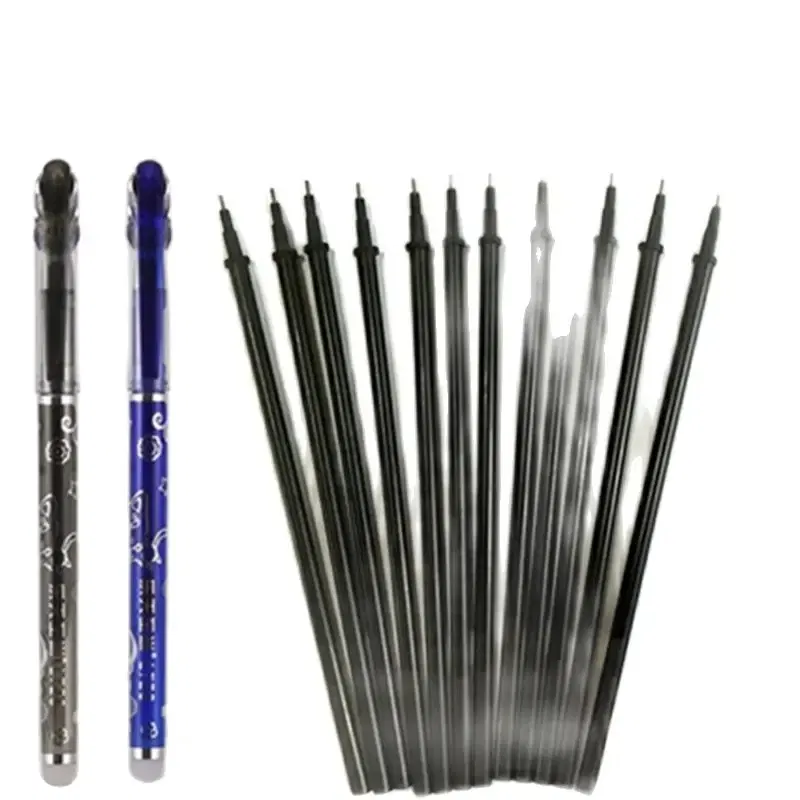 Color: Yellow - Gel Ink Refills and Friction Erasable Gel Pens Extra Fine Point 0.5 mm Black Red Blue Ink
