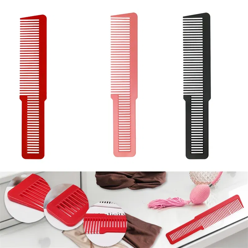 Color: Gold, Ships From: CN - 9 Color Plastic Anti-Static Tangle Women Hairdressing Comb Ultra Thin Professional Hair Cutting Brush Hair Care Styling Tools
