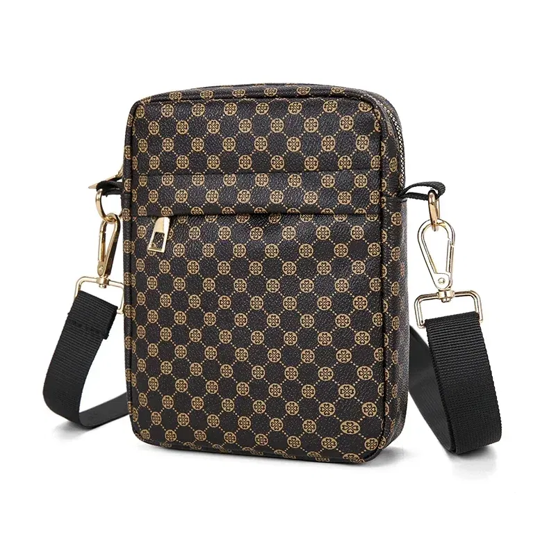 Color: Orange - VC Men's Classics Mini Shoulder Bag Coin Purses Lightweight PU Leather Shoulder Bags for Men Small Men Crossbody Bag