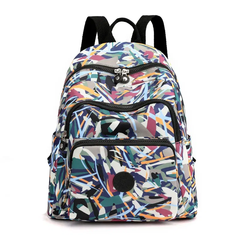 Color: SKY BLUE - Printing Backpack for Women Travel High Capacity Waterproof College Backpack Trendy Women Laptop School Bags Cute Girl