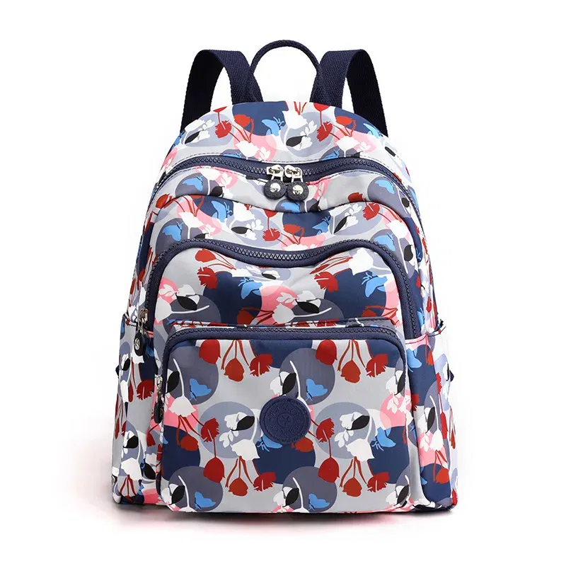 Color: SKY BLUE - Printing Backpack for Women Travel High Capacity Waterproof College Backpack Trendy Women Laptop School Bags Cute Girl