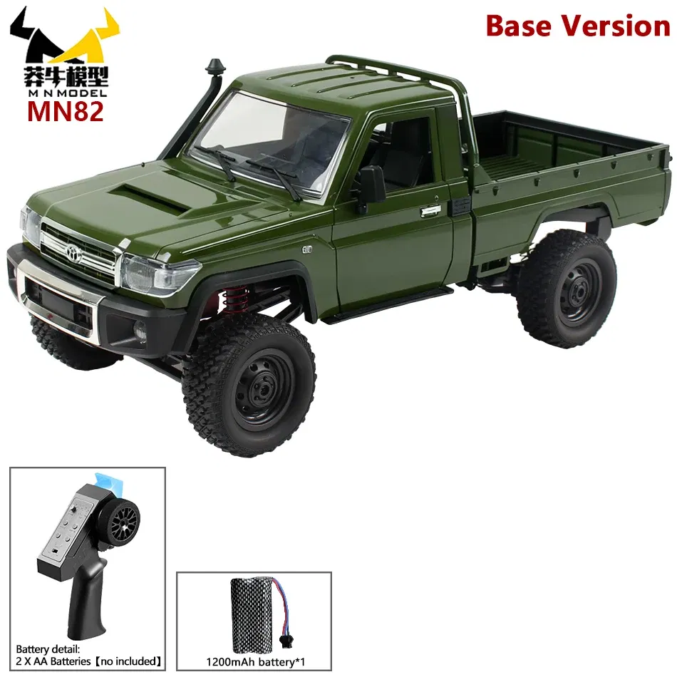 Color: DEEP BLUE - MN MODEL 1:12 4WD Retro RC Off-road Car All Terrain Vehicle Climbing Truck Rock Crawler Pickup Collection Model Toy for Adult