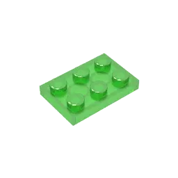 Color: Trans-purple - Gobricks GDS-510 Plate 2 x 3 compatible with lego 3021 pieces of children's DIY building block Particles Plate DIY