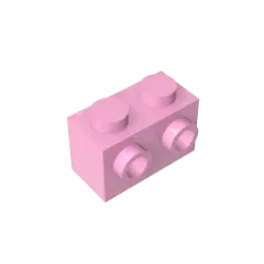 Color: wood - MOC PARTS DIY GDS-634 BRICK 1X2 W. 2 KNOBS compatible with lego 11211 children's toys Assembles Building Blocks Technical