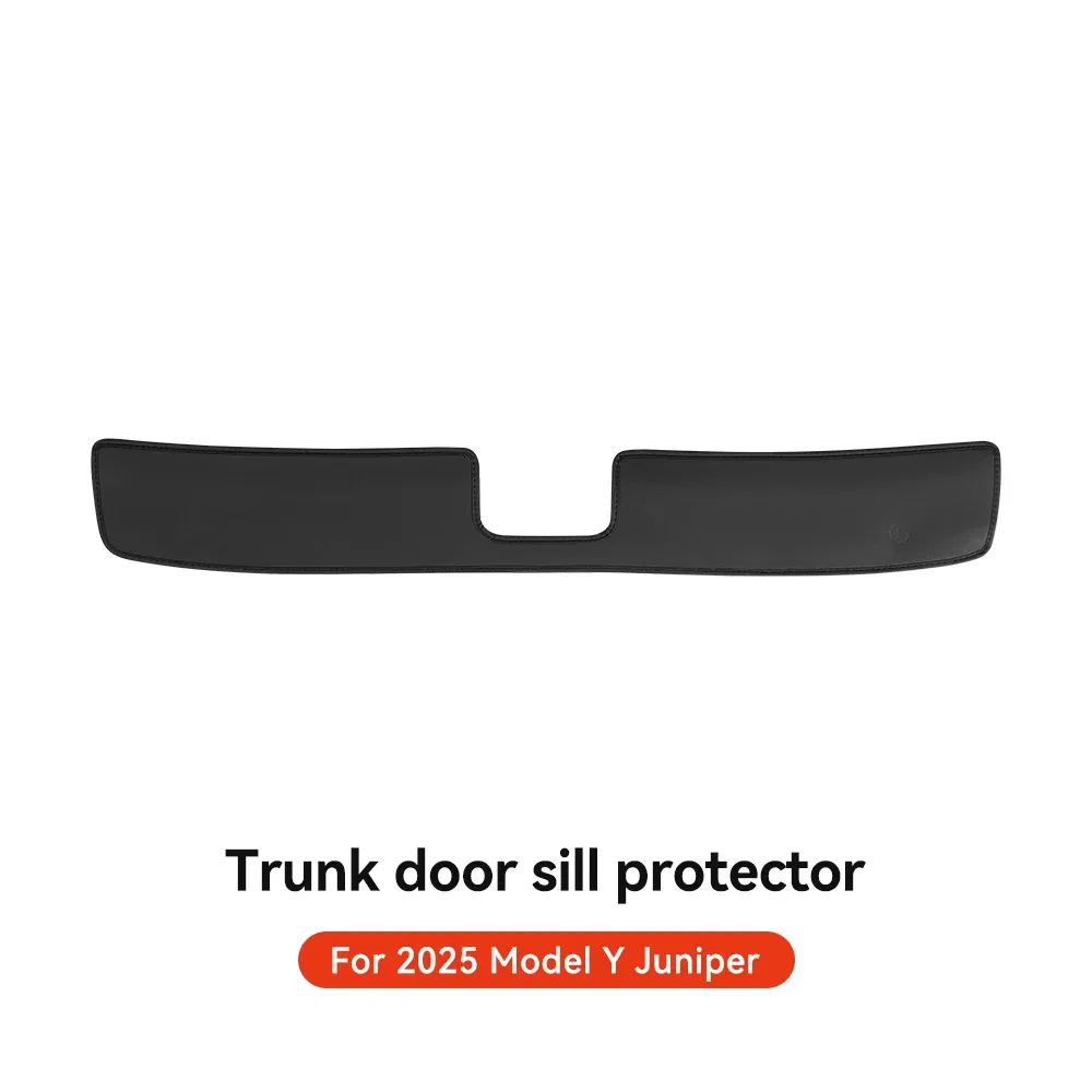 Color Name: black, Ships From: CHINA - YZ For Tesla Model Y Juniper 2025 New Leather Trunk Mats Fully Surrounded Waterproof Non-Slip Liner Custom Floor Mat Accessories