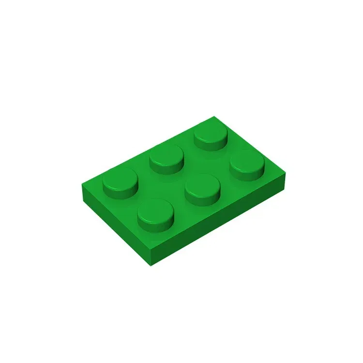Color: PURPLE - Educational Assemblage GOBRICKS Plate 2 x 3 compatible with lego 3021 pieces of children's toys building block Particles Plate