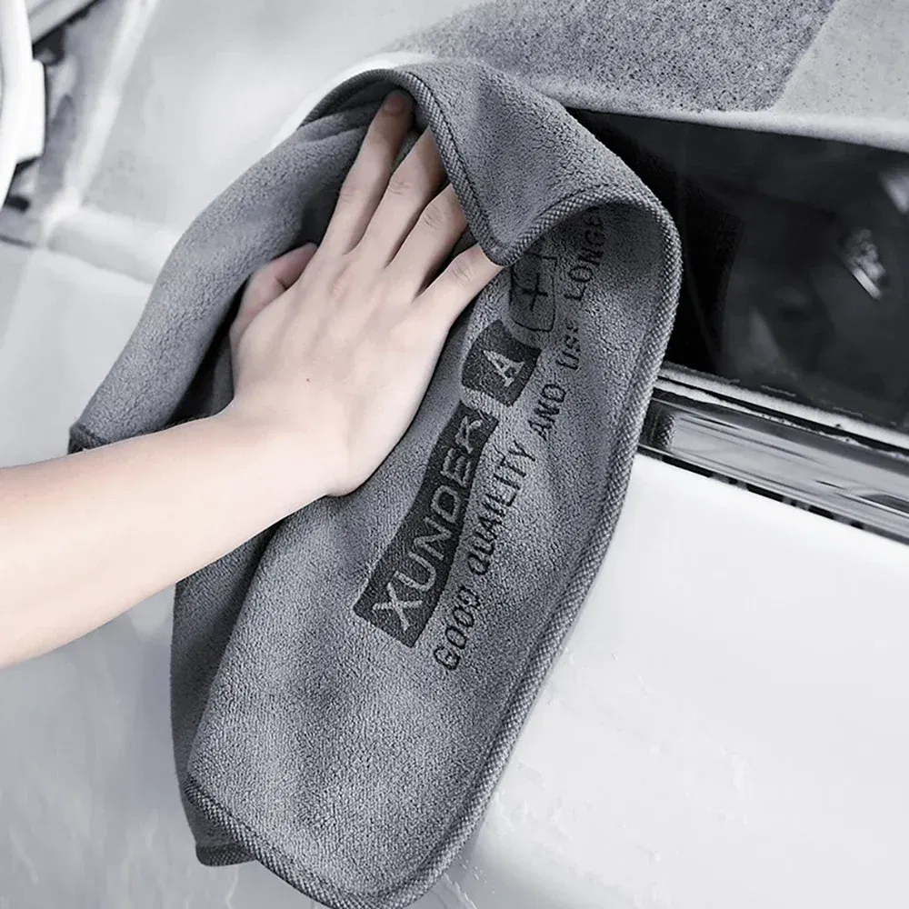 Color: Red, Specification: 10pcs - 5/1PC High-end Microfiber Car Washing Towel Auto Cleaning Drying Cloth Hemming Car Care Detailing Cloth Water Absorption Car Rag