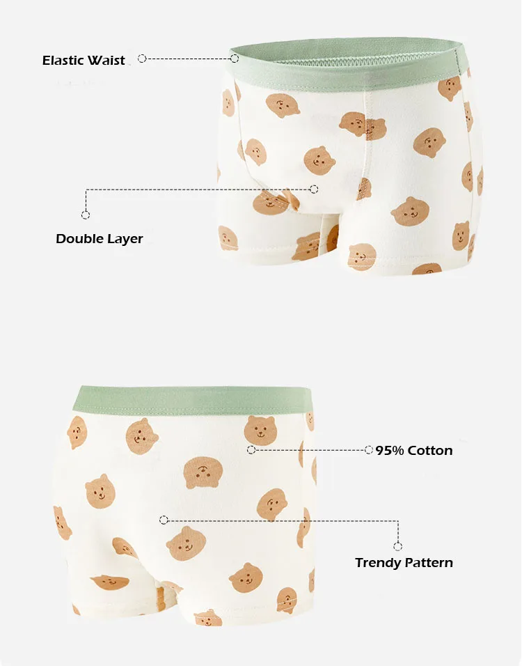 Color: black, Kid Size: 6 - Kids Boys Underwear Spring Newest Baby Underpants Children 4pcs Cotton Briefs Boys Boxer Shorts Baby Underwear