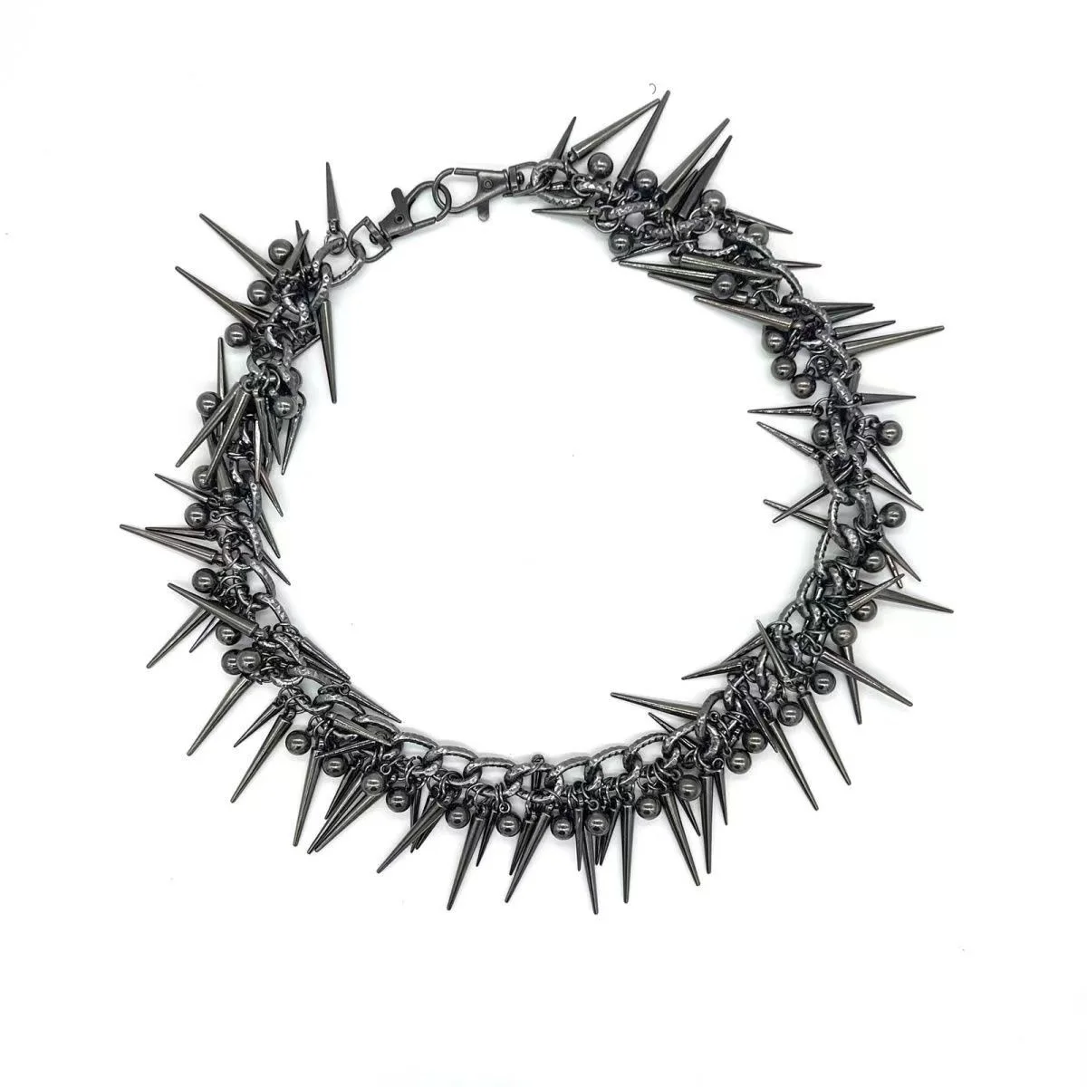 Punk Black Metal Liuding Pants Chain Trendy Men's Personality Dark Vintage Necklace Handsome Men and Women