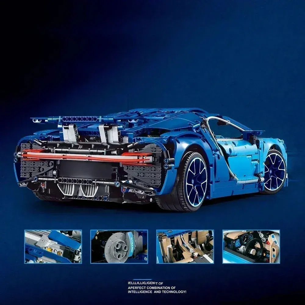 Color: plum, Size: 4XL - 3599PCS Super Racing Car High-Tech Buga 1:8 Model Building Blocks 42083 Bricks Kids Toy Children Adults Christmas Birthday Gifts