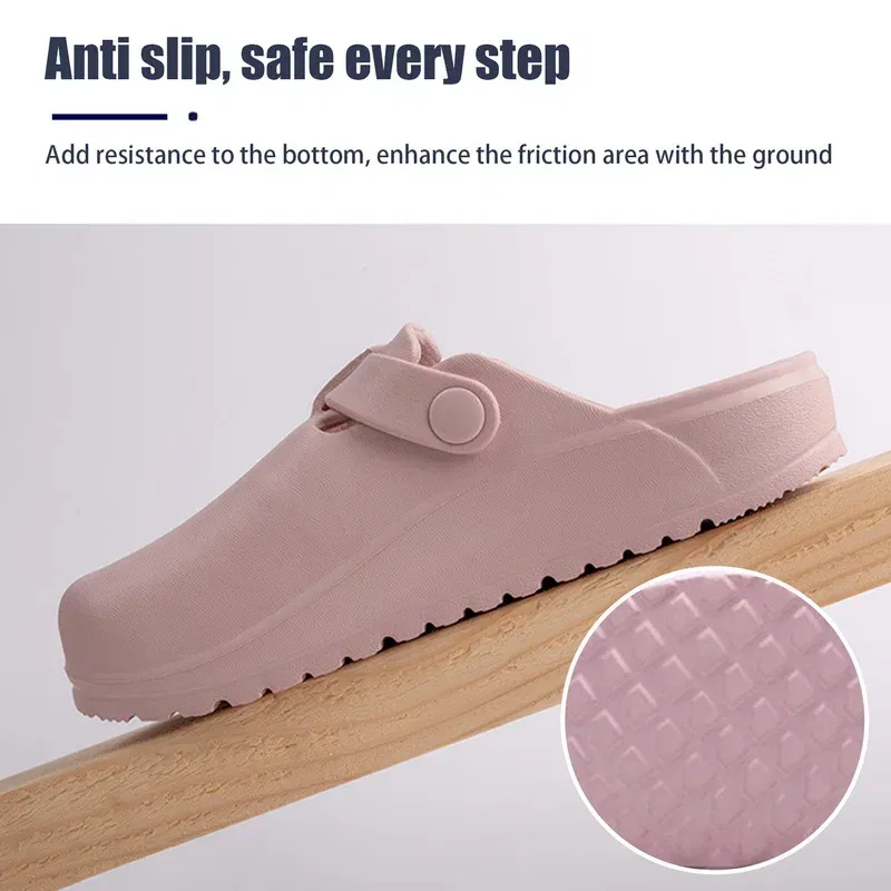 Color: Mustard, Shoe Size: 37 - Eyriphy Women Clogs Slippers Men Working Shoes Nurses Soft Eva Slides Anti-Slip Lab Waterproof Medical Slippers Fashion Sandals