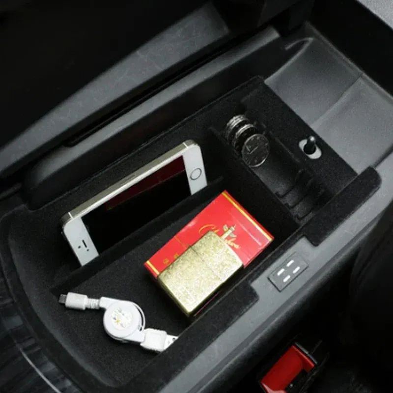Car Central Storage Armrest Storage Box Glove Tray Holder Case Pallet Container for For Peugeot 3008 2012-2015 accessories