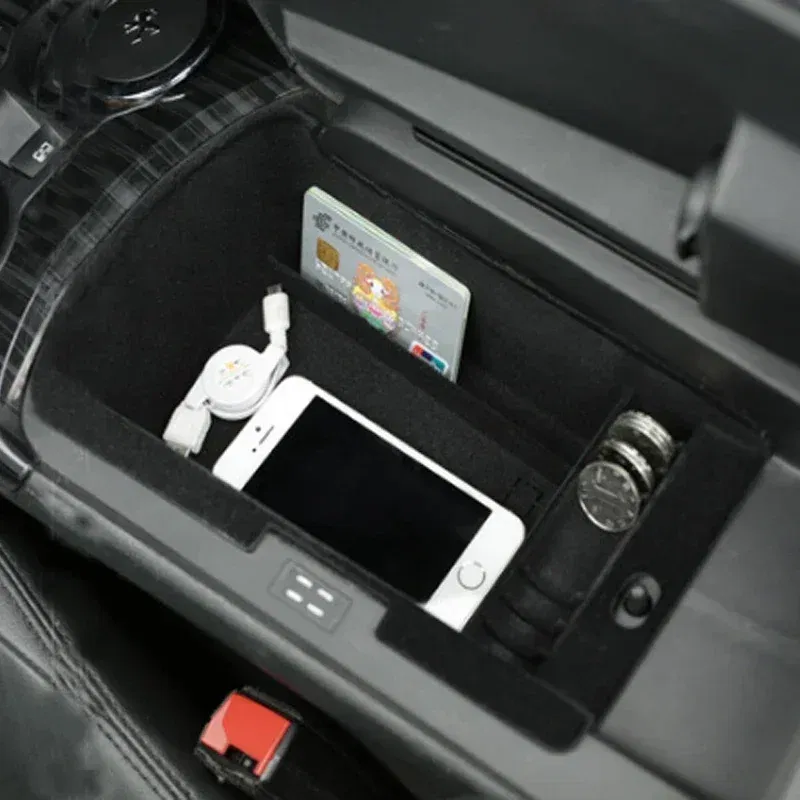Car Central Storage Armrest Storage Box Glove Tray Holder Case Pallet Container for For Peugeot 3008 2012-2015 accessories