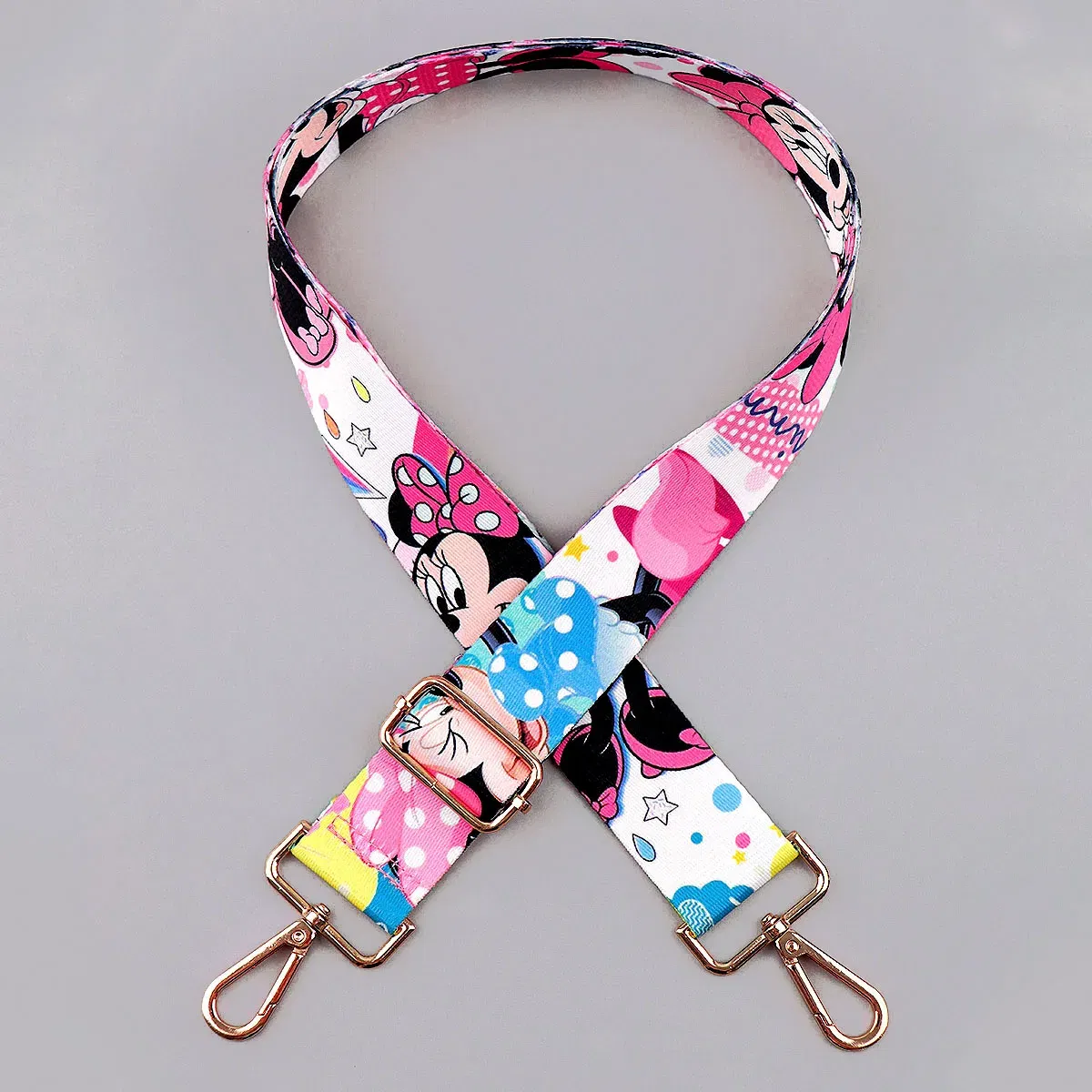 Color: PURPLE - Cute Cat StitchLadies Messenger Bag Shoulder Strap Bag Strap One Shoulder Adjustable Shoulder Strap Accessories Bag Strap