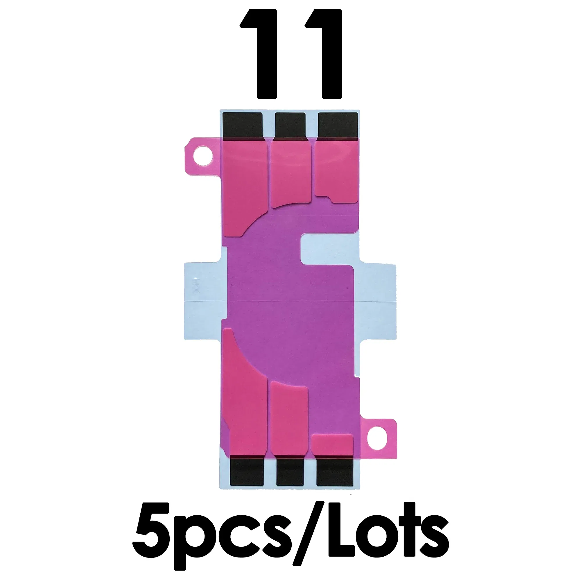Color: ROSE RED - 5Pcs Battery Adhesive Sticker for iPhone 13 14 15 16 Pro Max 14 Plus 11Pro 12 Mini 13Pro Battery Glue Tape Replacement Pull Tab