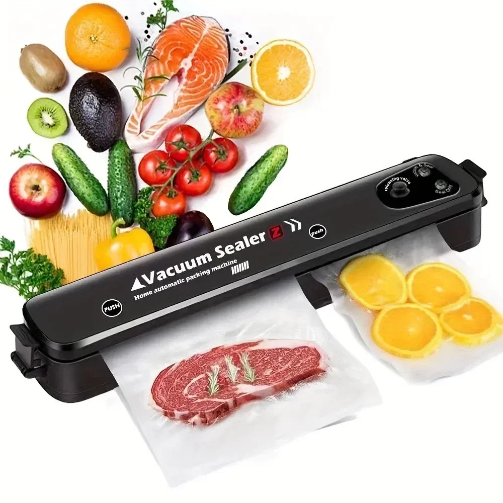 Color: WHITE - Electric Vacuum Sealers Food Sealer Machine Foods Fresh Storage Vacuum Sealer Machine Plastic Bags Sealer For Storage Food