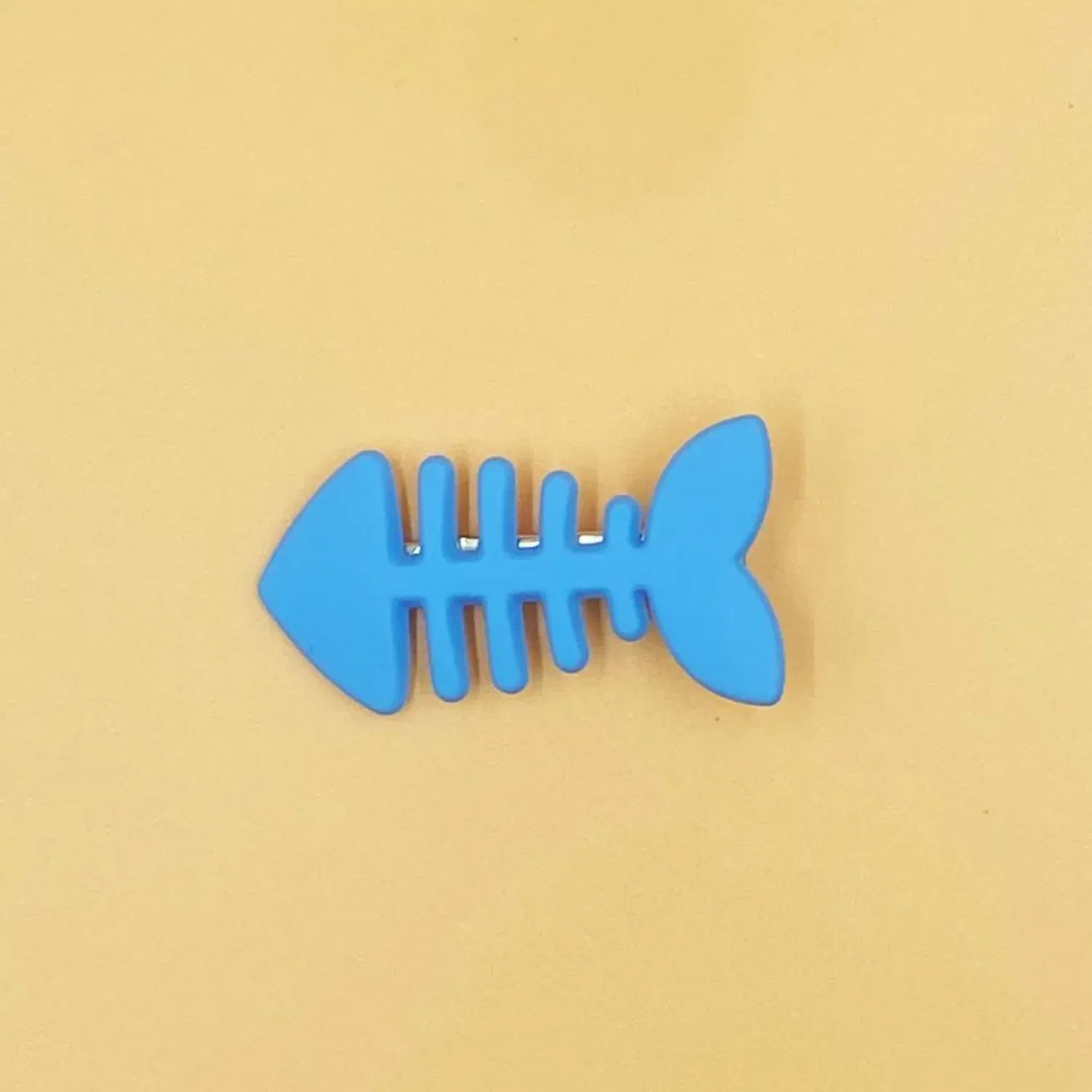 Color: Blue - Simple Milk Tea Color Fishbone Hairpin Girl Cute Bangs Barrettes Sweet Side Hairgrips Temperament Duckbill Clip Hair Accessories