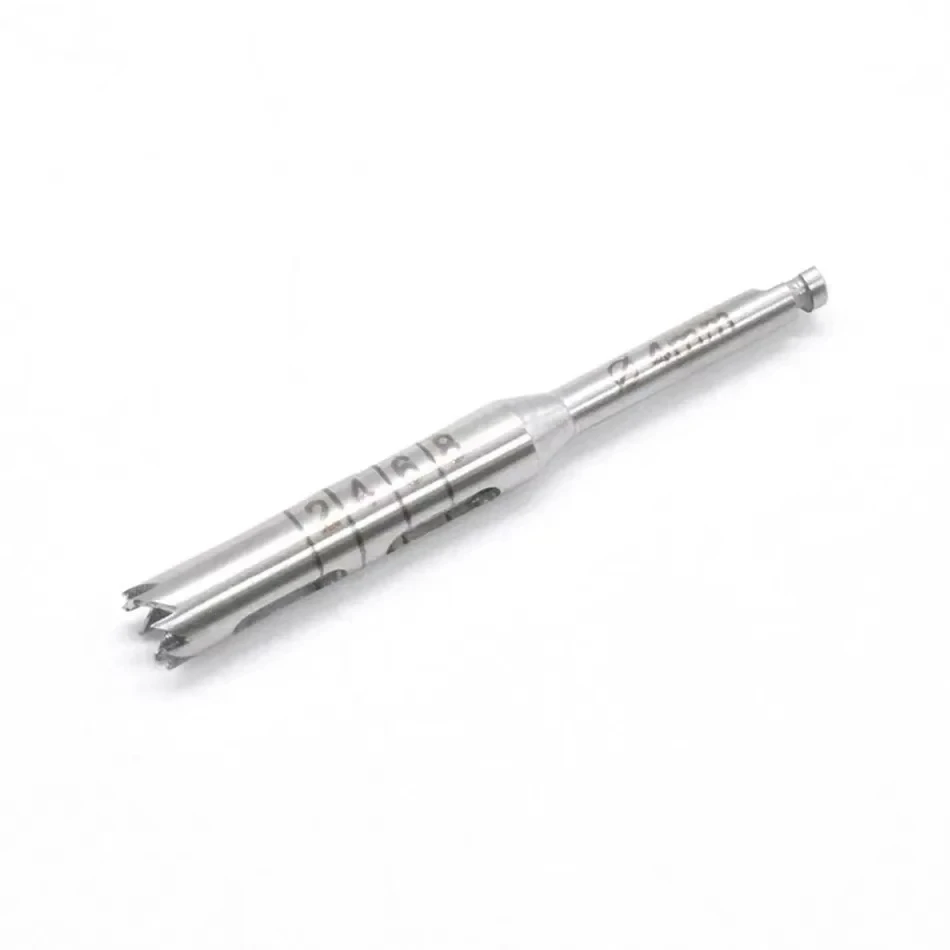 Color: Pink - 1pcs Dental Implant Drills Kit Implant Long Trephine Bur Drills Surgical Instruments Dental Tools