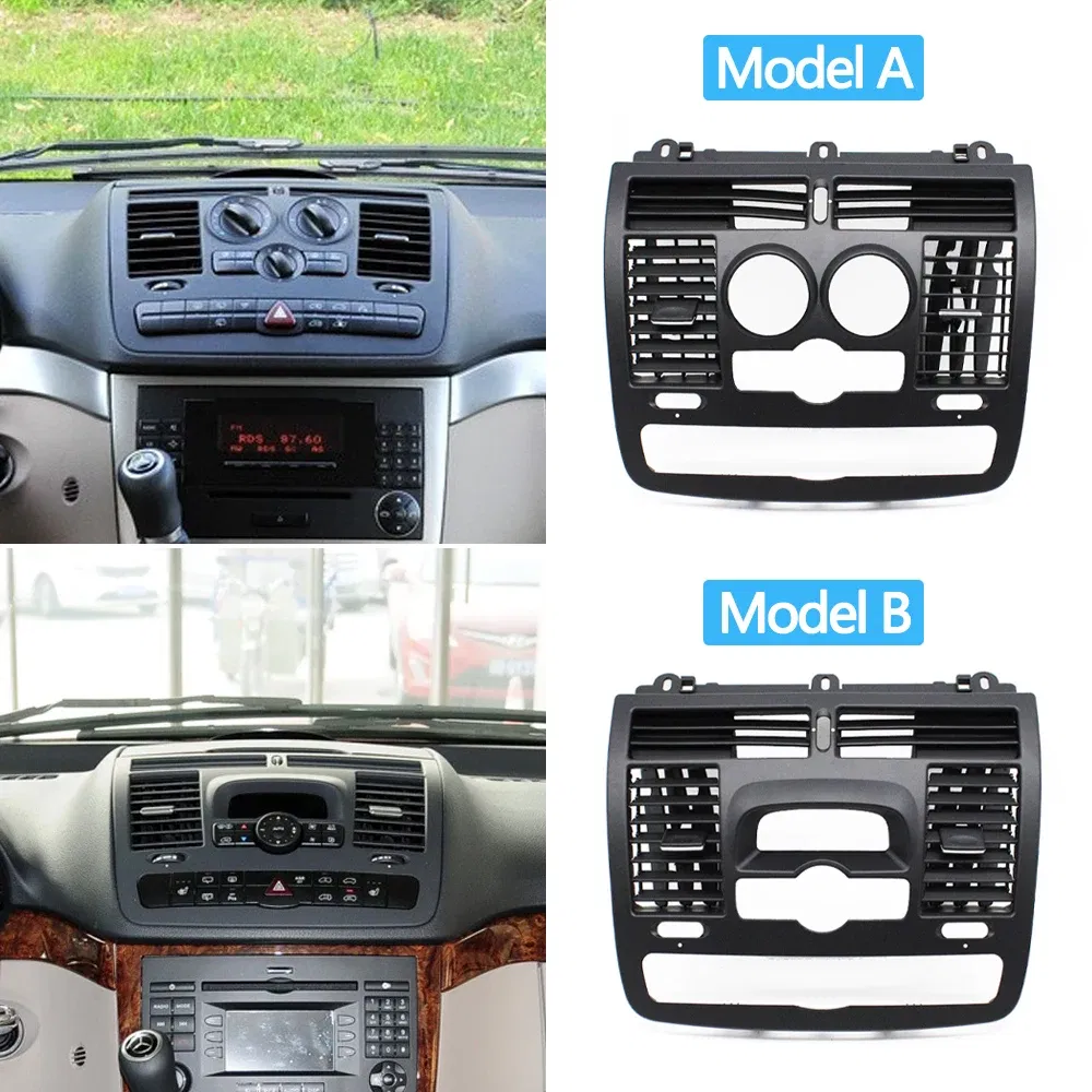 Color Name: Silver, Ships From: CN - Car AC Vent Grille Left Right Central Air Vent Outlet Cover Panel For Mercedes Benz Vito Viano W636 W639 2004-2015