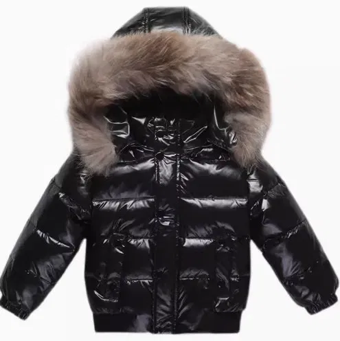 Color: Red, Kid Size: 5 - UNITIM 1-6 Years New Winter Toddler Boys Snowsuit Hooded Warm Collar Boys Winter Thicken Coat Outerwear Kids Boys 90% Duck Down