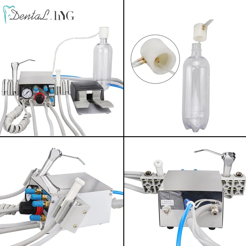 Color: Green, Ships From: CHINA - Portable Dental Turbine Unit Air Control 3 Way Syringe Handpiece Tubing Foot Switch Dental Equipments Work With Air Compressor
