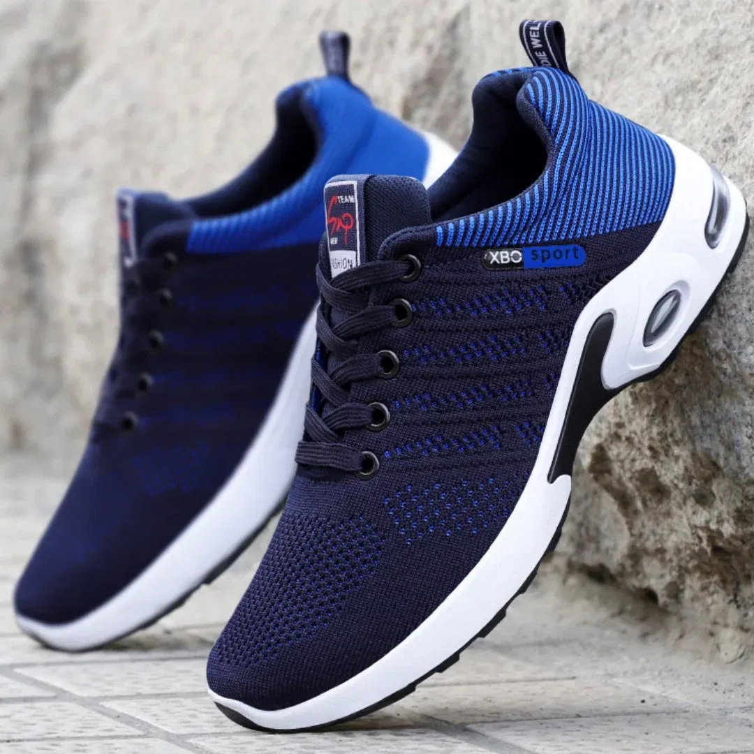 Color: Blue, Shoe Size: 39 - sneakers Men 2025 new men's shoes lace-up running shoes Light casual sneakers