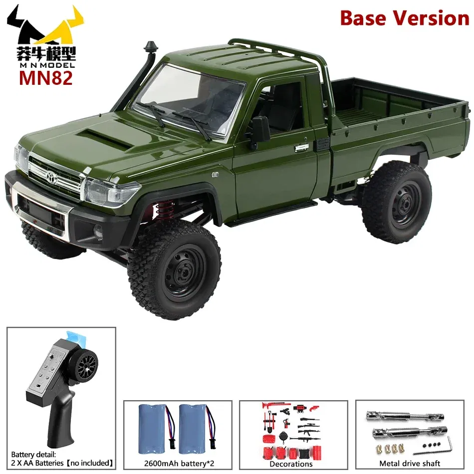 Color: plum - MN MODEL 1:12 4WD Retro RC Off-road Car All Terrain Vehicle Climbing Truck Rock Crawler Pickup Collection Model Toy for Adult