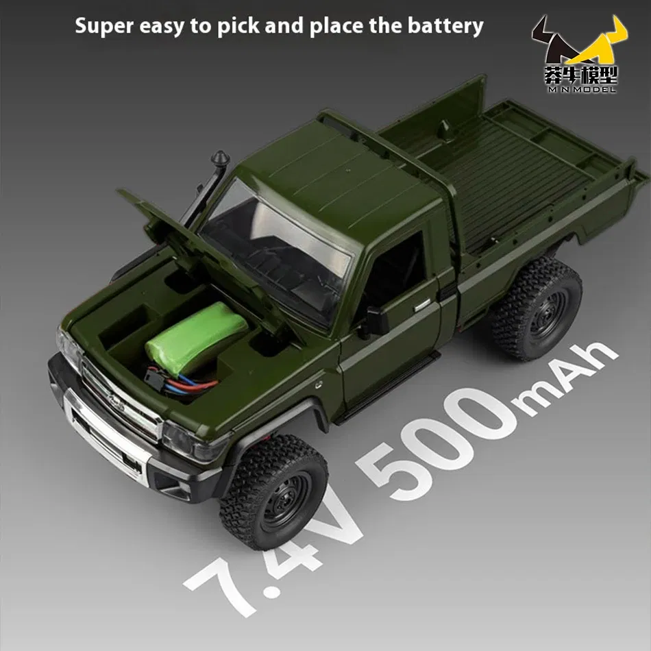Color: plum - MN MODEL 1:12 4WD Retro RC Off-road Car All Terrain Vehicle Climbing Truck Rock Crawler Pickup Collection Model Toy for Adult