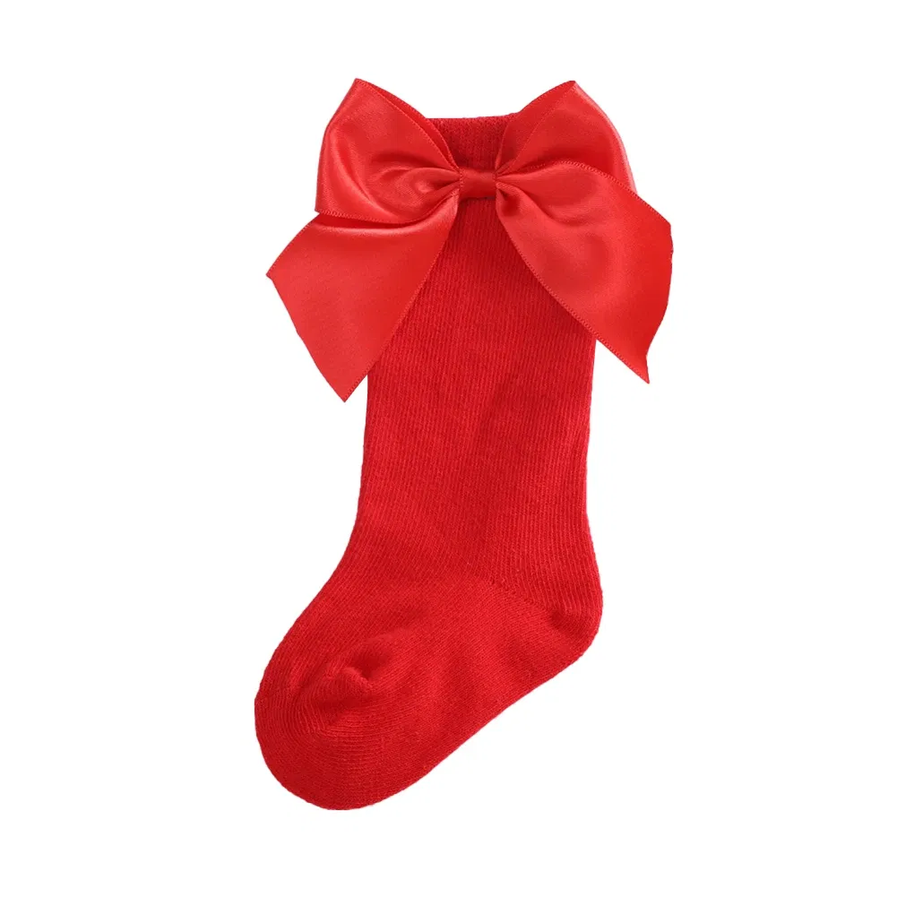 Color: Red, Kid Size: 9M, Ships From: CHINA - Jlong Toddler Cotton Solid Color Crew Socks Baby Girls Bow Tie Socks Kids Girls Cute Princess Socks 0-3 Years