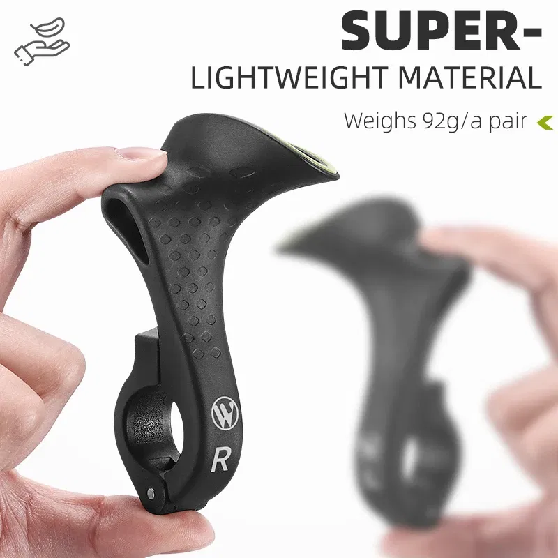 Color: WHITE, Ships From: CHINA - WEST BIKING MTB Bicycle Bar ends Ergonomic Design Mountain Bike Handlebar 22.2mm Nylon Inner Handle Bar Grips MTB Cover Handle