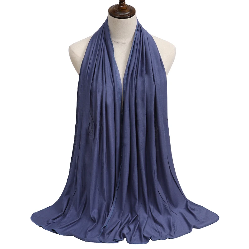 Color: Silver, Ships From: CHINA - New Jersey Womens Muslim Ramadan Fashion Modal Cotton Jersey Hijab Womens High Quality Solid Color Soft Hijab Long African Scarf