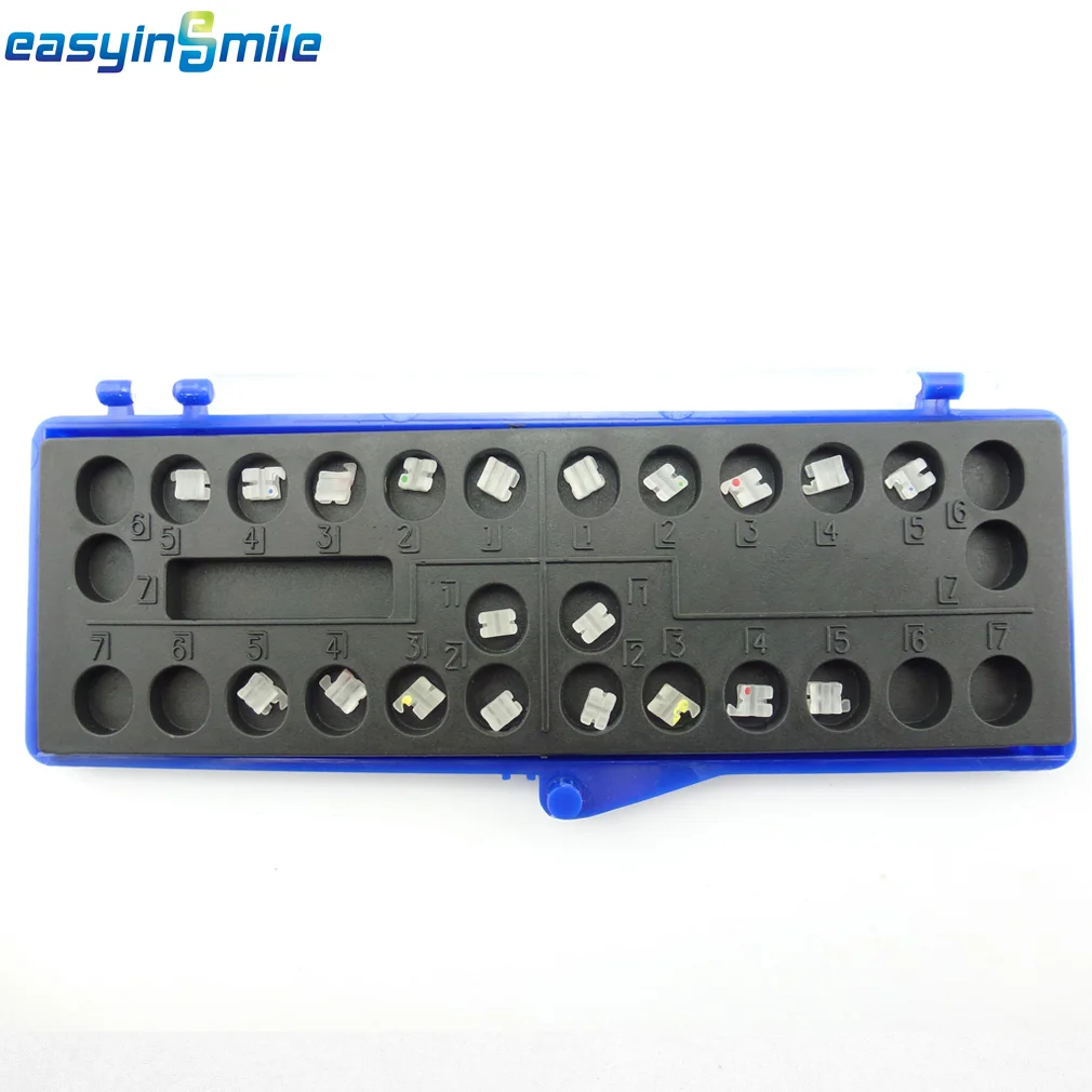 Color: Green, Ships From: United States - EASYINSMILE Dental Orhto Ceramic Bracket MINI Roth 022/018 3/345 W Hooks Brace 5-5 Dentist Tool
