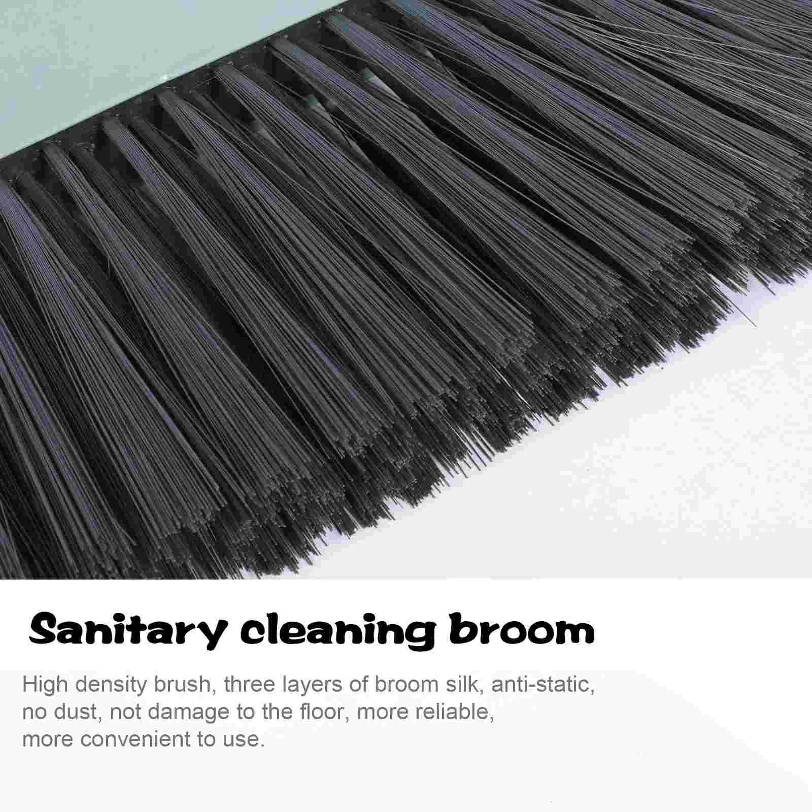 Color: WHITE - Dustpan Long Pan Metal Cleaning Handle Pans Upright Handled Kitchen Outdoor Outdoor Broom Dust Duty Heavy Stainless Steel