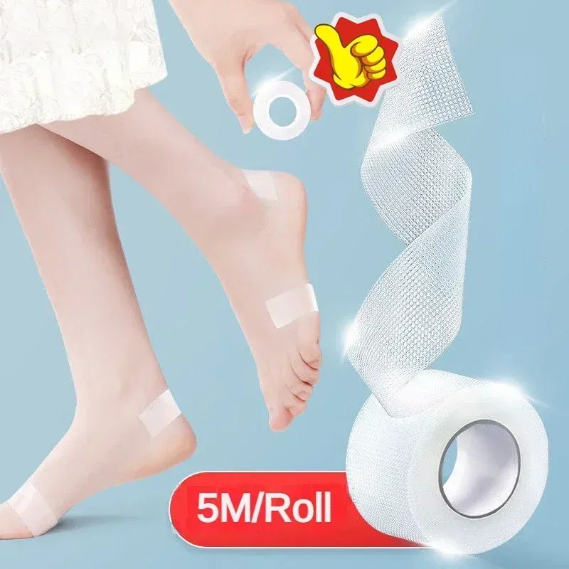 Color: MULTICOLOR - Silicone Gel Heel Stickers Heel Protector Biomimetic Anti Pain Relief Adhesive Patch Cushion Foot Care Shoe Pads Grip Tapes