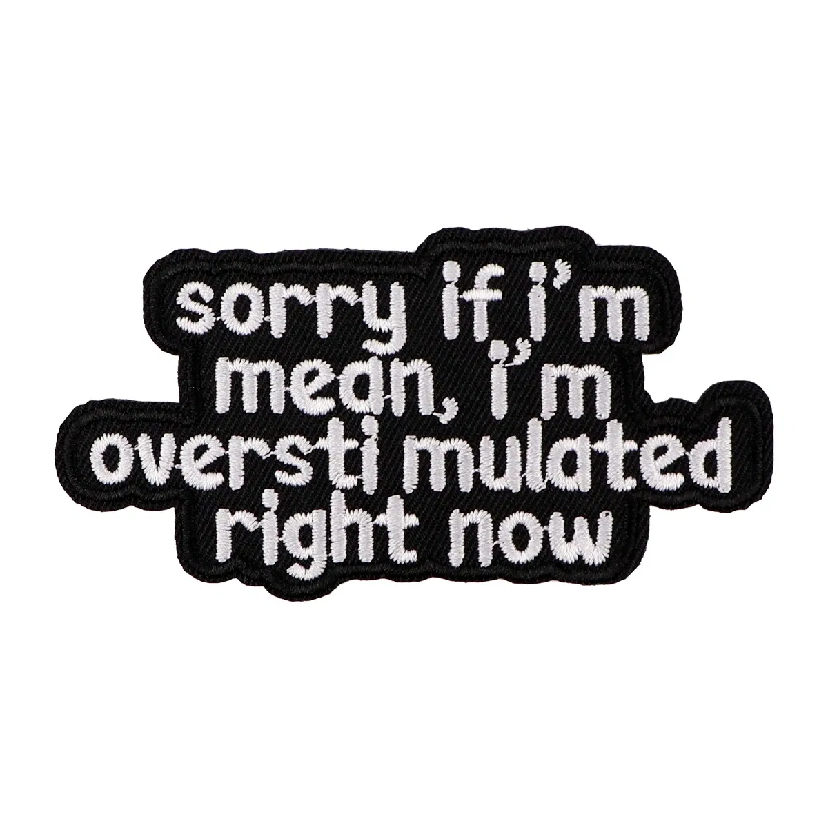 Color: Antique Brass - Letters Black Embroidery Patch Funny Quotes Iron On Patches For Clothing Thermoadhesive Patches On Clothes DIY Sew Badges