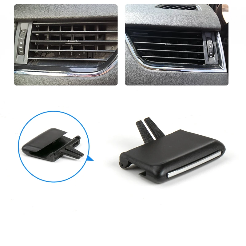 Color Name: Black - New Adjustment Plectrum Knob Dash Air Vent Grill Pick Trim Silde Cilp For Skoda Octavia 3 MK3 A7 2018 2019 2020 2015 2016 2017