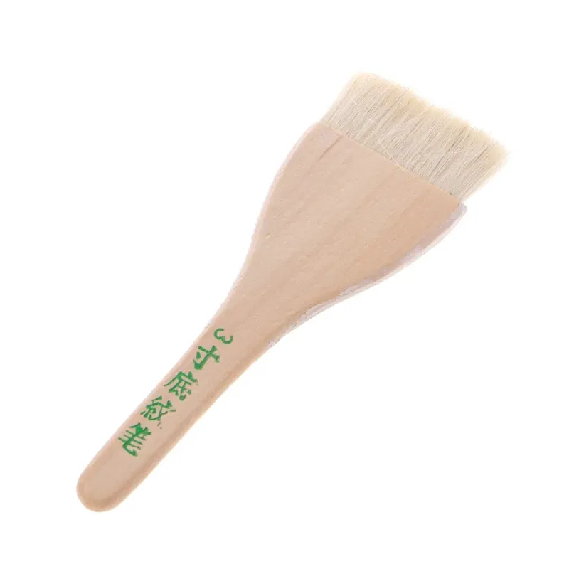 Color: PURPLE - Goat Hair Paint Brush Ceramic Pottery Painting with Handle Drawing Brush for Teacher Students Painting Course Teaching