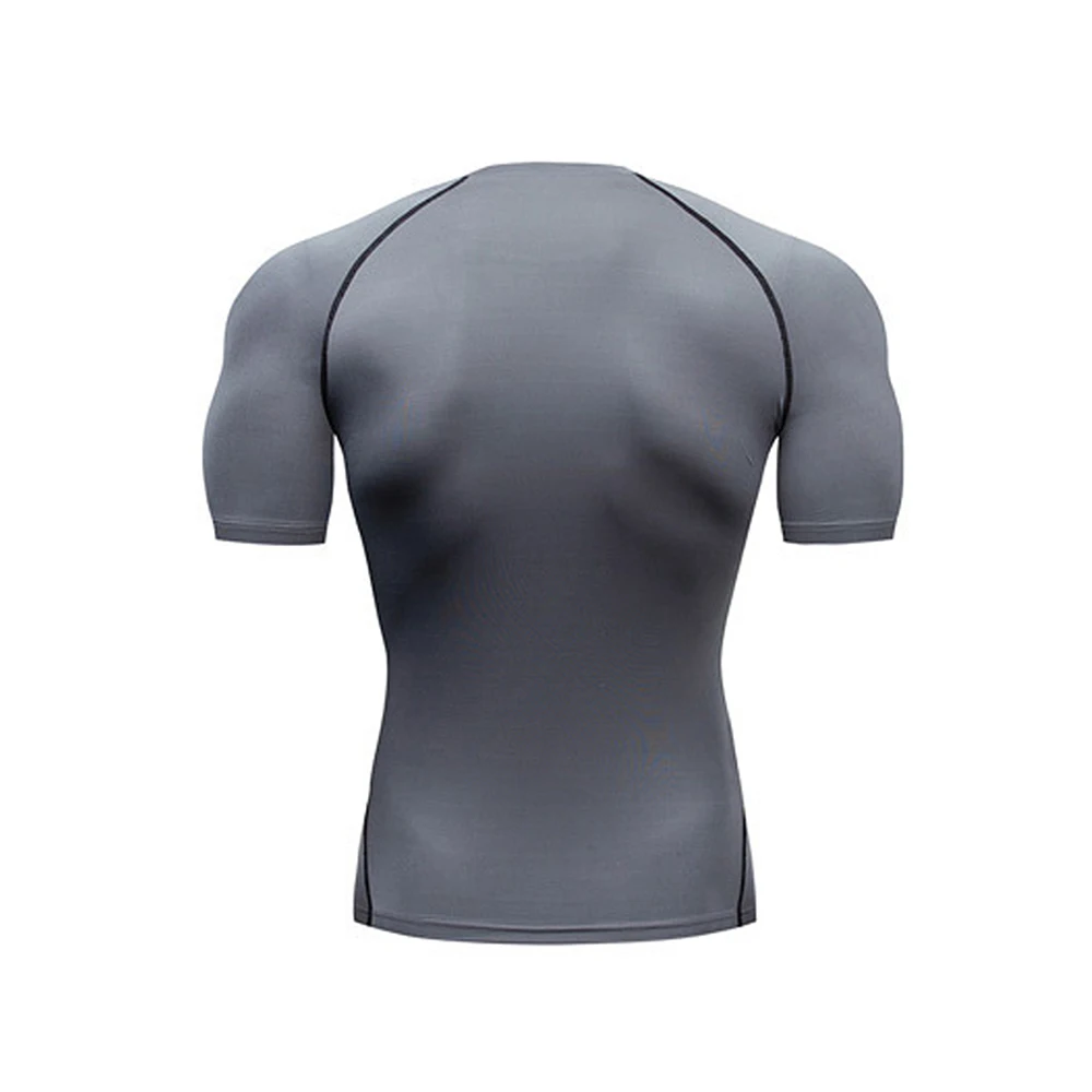 Color: WHITE, Size: XXXL - Men's Athletic Compression Shirts Athletic Quick Dry Breathable Rash Guard Athletic Tight Workout Tops Summer Men