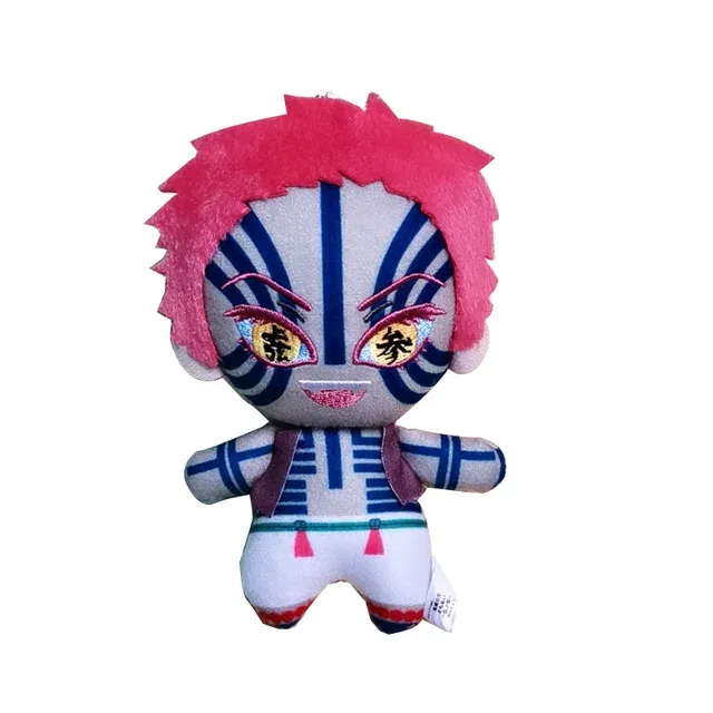 Color: Blue, Height: 11cm-30cm - 15cm Japan Anime Demon Slayer Akaza Rui Iguro Obanai Tanjirou Kamado Nezuko Agatsuma Zenitsu Plush Toys Doll Peluche Gift