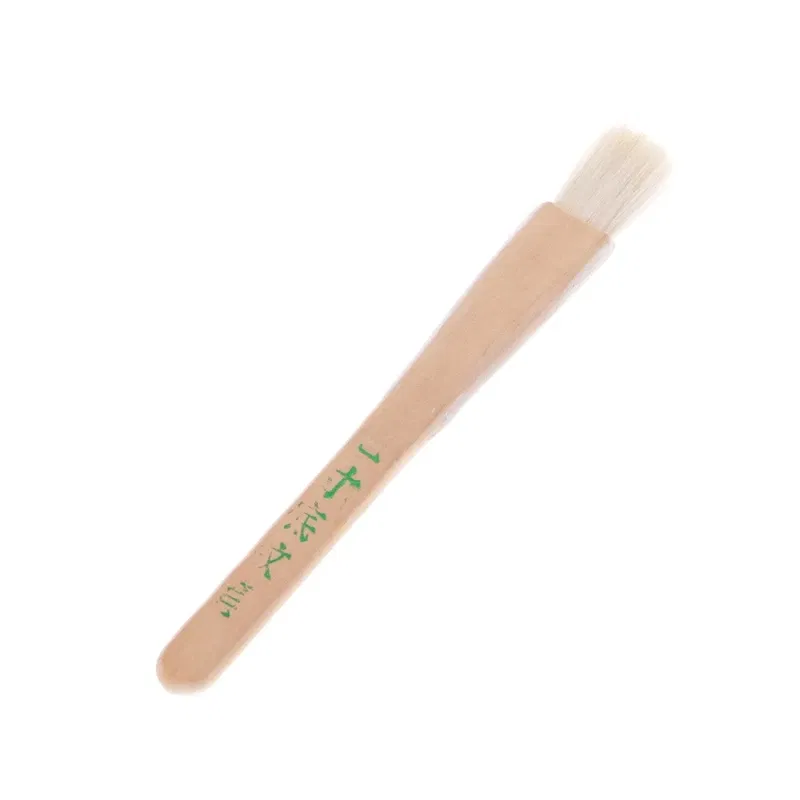 Color: Yellow - Goat Hair Paint Brush Ceramic Pottery Painting with Handle Drawing Brush for Teacher Students Painting Course Teaching