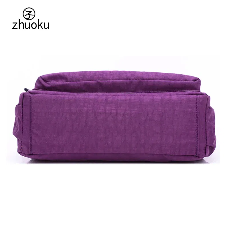 Color: Beige - Women Messenger Bags Mini Ladies Nylon Handbags Shoulder Bag For Women Tote Handbag Bolsas Feminina Crossbody Bags