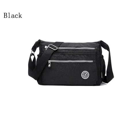 Color: Beige - Women Messenger Bags Mini Ladies Nylon Handbags Shoulder Bag For Women Tote Handbag Bolsas Feminina Crossbody Bags