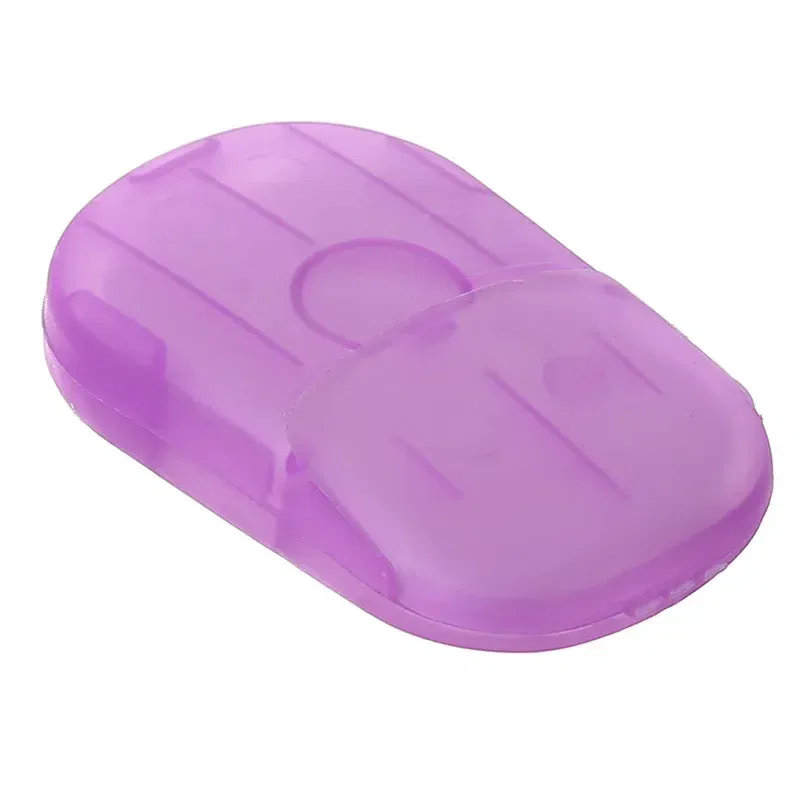 Color: Yellow - New Portable Mini Disposable Soap Paper Travel Soap Paper Washing Hand Bath Clean Scented Slice Sheets Mini Clean Soap Tablets