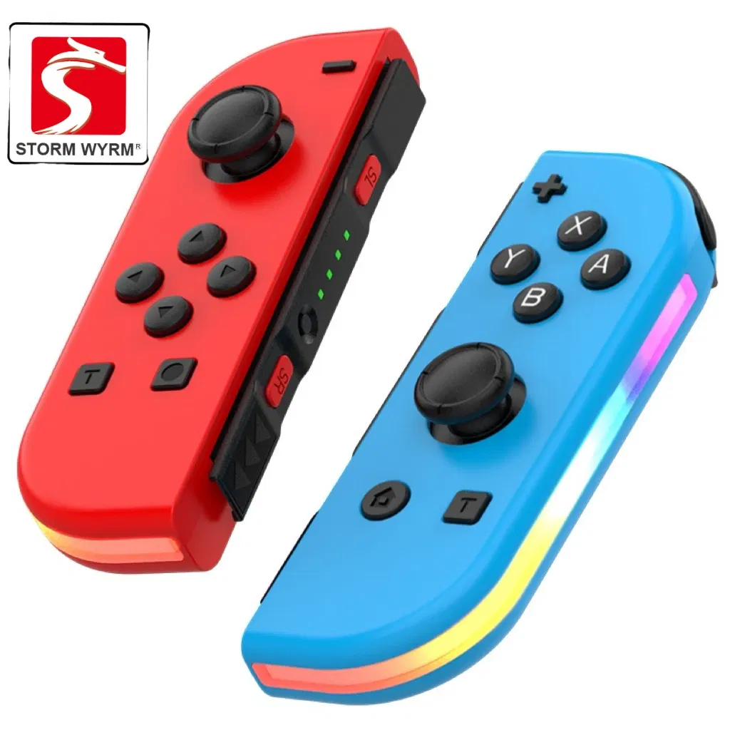 Color: MULTI - STORM WYRM Bluetooth Joystick for Switch NS Game Left and Right Wireless RGB With Light Small Handle JOY-02