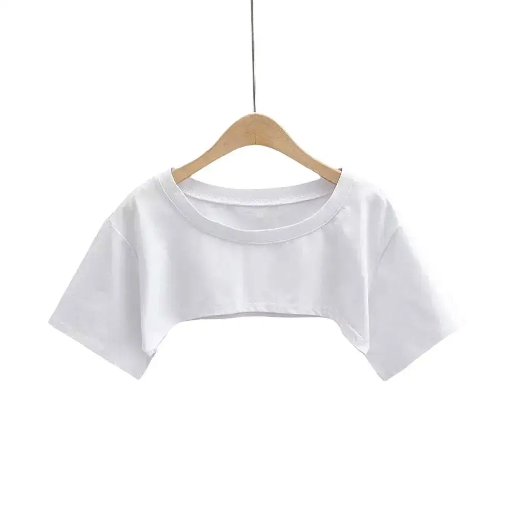 Solid White Loose Cropped Top Harajuku Sexy O Neck T Womens Streetwear y2k Sleeve Tee Vintage Shirt Casual Wear Short Ladie S2V3