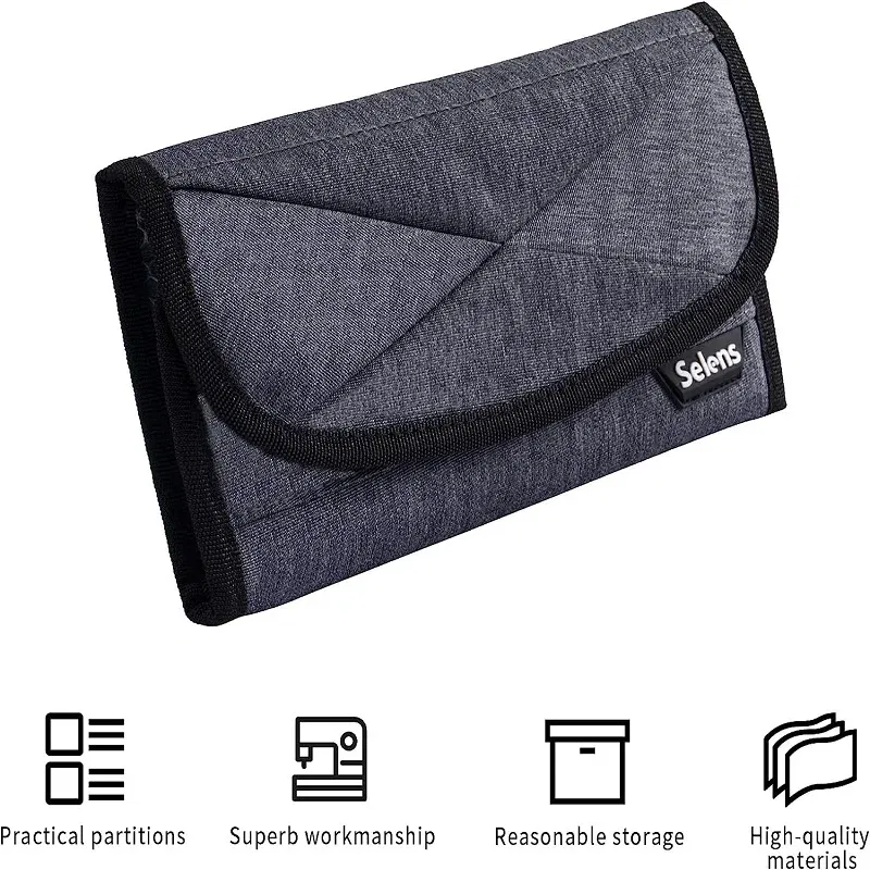 Color: WHITE - Selens Multifunction Waterproof DSLR Camera Battery Storage Pouch Camera Battery Tool Case Photography Accessories
