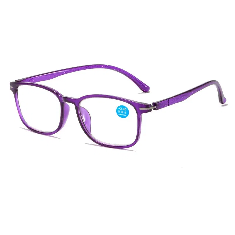 Eye Prescription: +350, Frame Color: green - New Anti Blue Light Reading Glasses Fashion Presbyopic Eyewear Men Women Sauqre Ultralight Hyperopia Eyeglasses +100 To +400