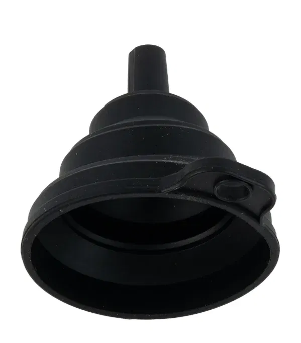 Color: black - Collapsible Silicone Car Engine Funnel for Porsche cayenne macan 911 panamera 997 996