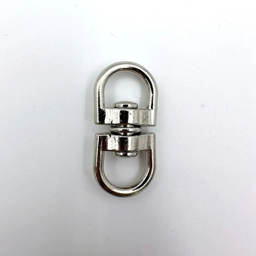 Color: Blue - Metal Eight-Character Rotating Buckle Ring Anti-Knotting Dog Chain Buckle Connecting Ring DIY Jewelry Pendant Jewelry Accessory
